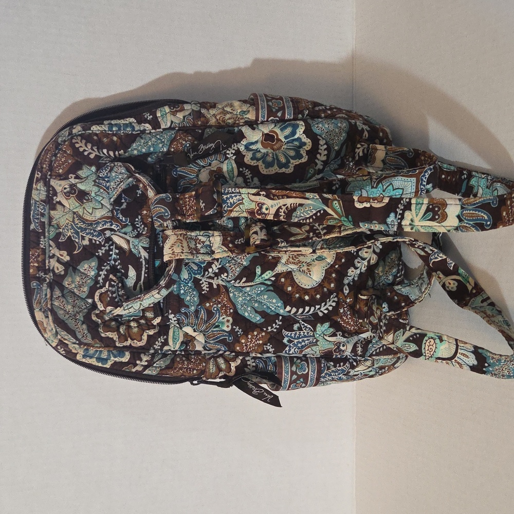 Vera Bradley Java Blue/Brown Backpack - image 6